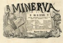 Anúncio de uma loja de variedades do Rio de Janeiro, do século XIX, chamada Minerva